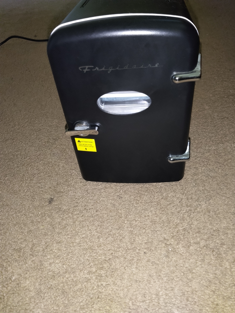 Frigidaire Compact Black Mini Refrigerator - Portable Electronics Cooler